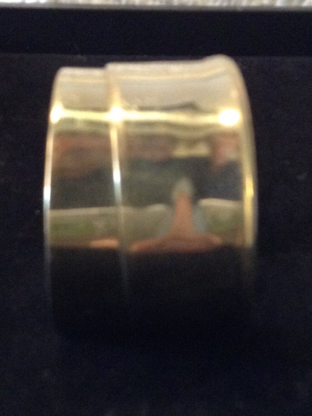 VTG Artisan stainless/silver tone cuff Bangle Minimalist Contemporary Chic Heavy - Picture 3 of 5